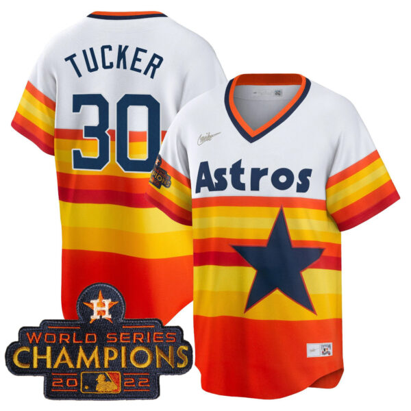 Youth's Astros 2023 Gold Cool Base Collection Jersey – All Stitched - Image 46