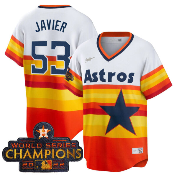 Youth's Astros 2023 Gold Cool Base Collection Jersey – All Stitched - Image 47