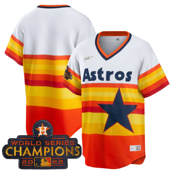Youth's Astros 2023 Gold Cool Base Collection Jersey – All Stitched - Image 48