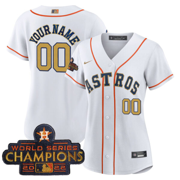Astros 2023 Gold Rush Collection Custom Jersey � All Stitched - Image 3
