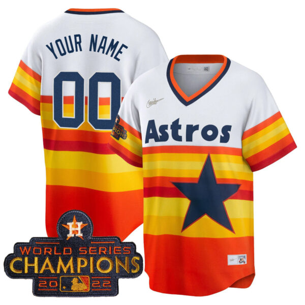 Astros 2023 Gold Rush Collection Custom Jersey � All Stitched - Image 16