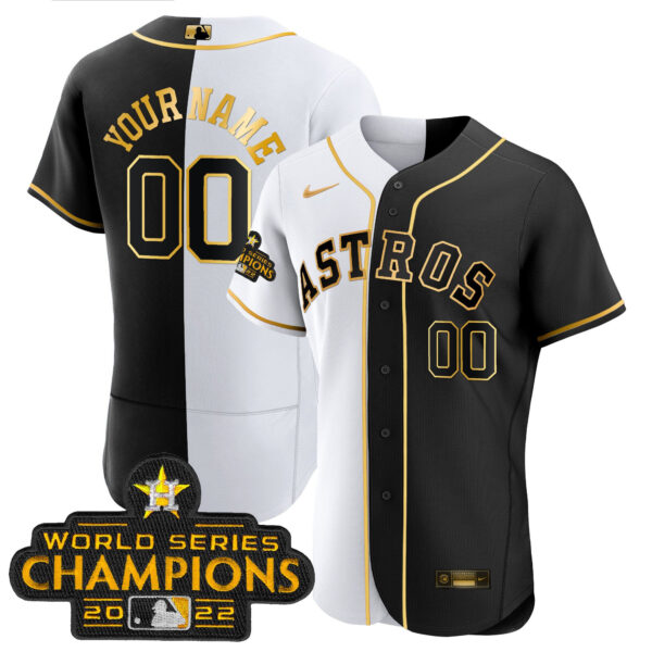 Astros 2023 Gold Rush Collection Custom Jersey � All Stitched - Image 18