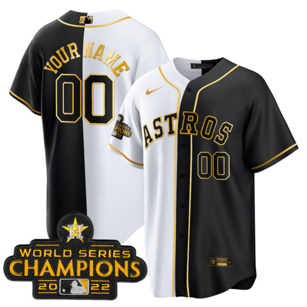 Astros 2023 Gold Rush Collection Custom Jersey � All Stitched - Image 19