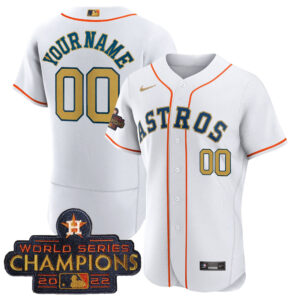 Astros 2023 Gold Rush Collection Custom Jersey � All Stitched