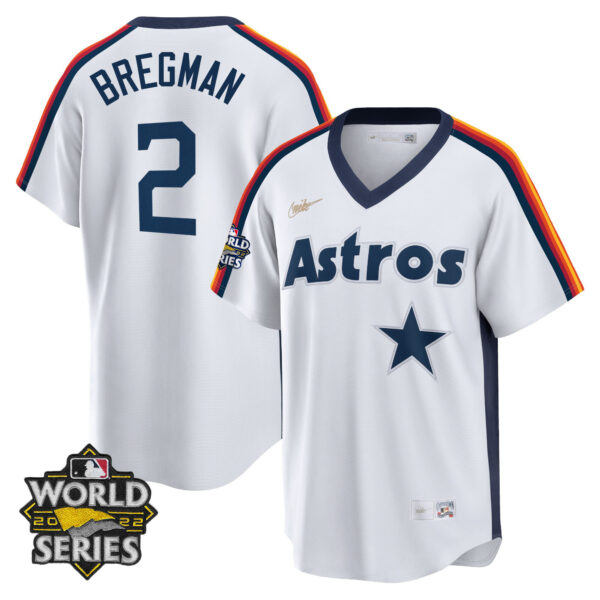 Houston Astros Home Cooperstown 2022 World Series Player Jersey - All Stitched - Image 2