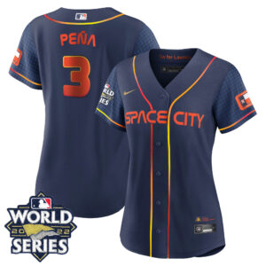 Women's Houston Astros Space City 2022 World Series Jersey � All Stitched