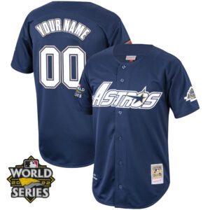 Houston Astros Mitchell & Ness Cooperstown 2022 World Series Custom Name and Number Player Jersey - All Stitched
