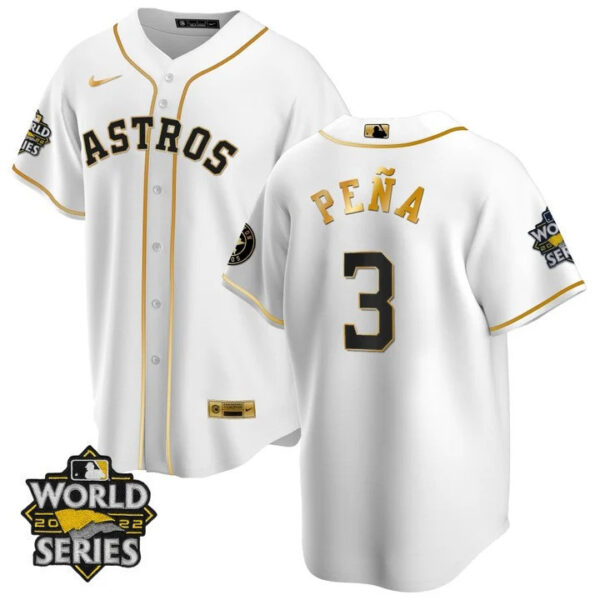 Youth's Houston Astros 2022 World Series Player Jersey - All Stitched - Image 19