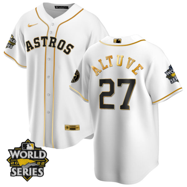 Youth's Houston Astros 2022 World Series Player Jersey - All Stitched - Image 21
