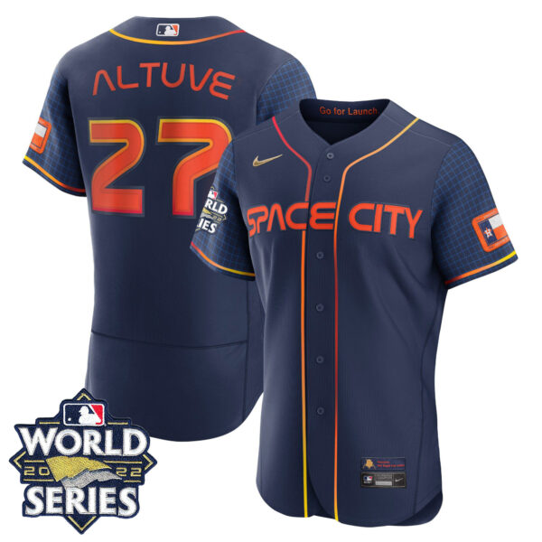 Youth's Houston Astros 2022 World Series Player Jersey - All Stitched - Image 39