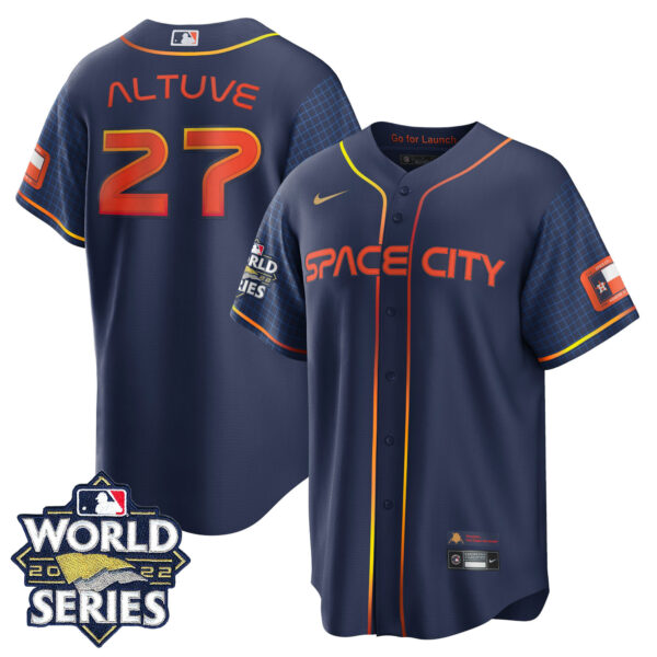Youth's Houston Astros 2022 World Series Player Jersey - All Stitched - Image 45