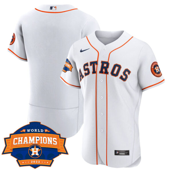 Youth's Houston Astros 2022 World Series Champions Patch Limited Jersey - All Stitched - Image 49