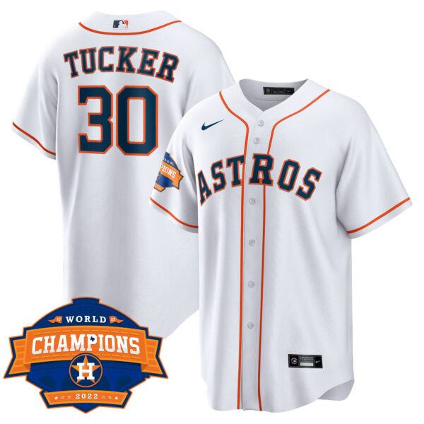 Youth's Houston Astros 2022 World Series Champions Patch Limited Jersey - All Stitched - Image 55