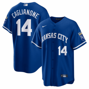 Jac Caglianone #17 Kansas City Royals Royal Blue Cool Base Jersey - All Stitched
