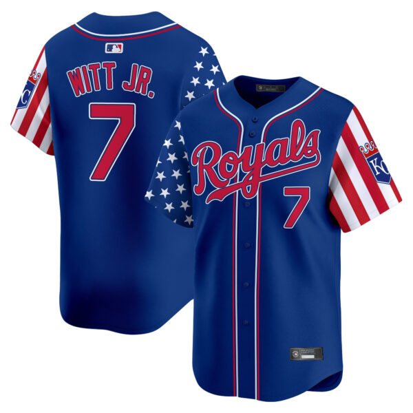 Men's Kansas City Royals 2025 Independence Day Vapor Premier Limited Jersey - All Stitched - Image 19