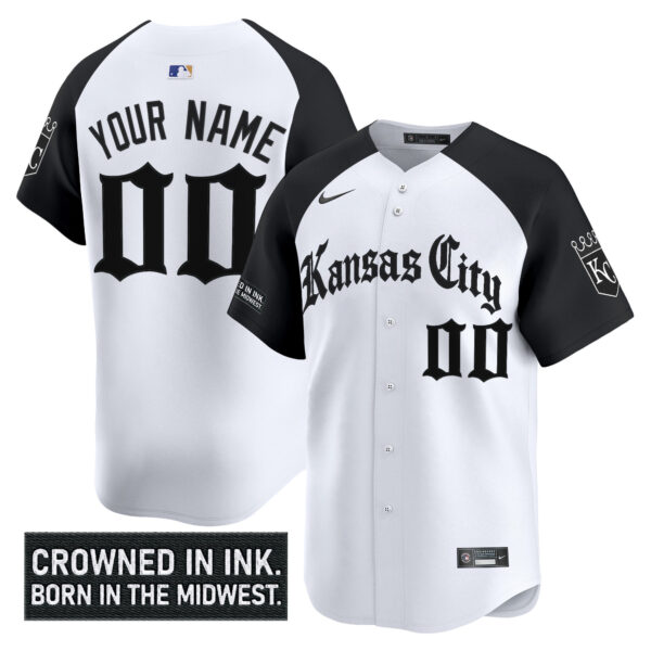 Kansas City Royals 'Gothic Crown Edition' Vapor Premier Limited Custom Jersey - All Stitched - Image 3