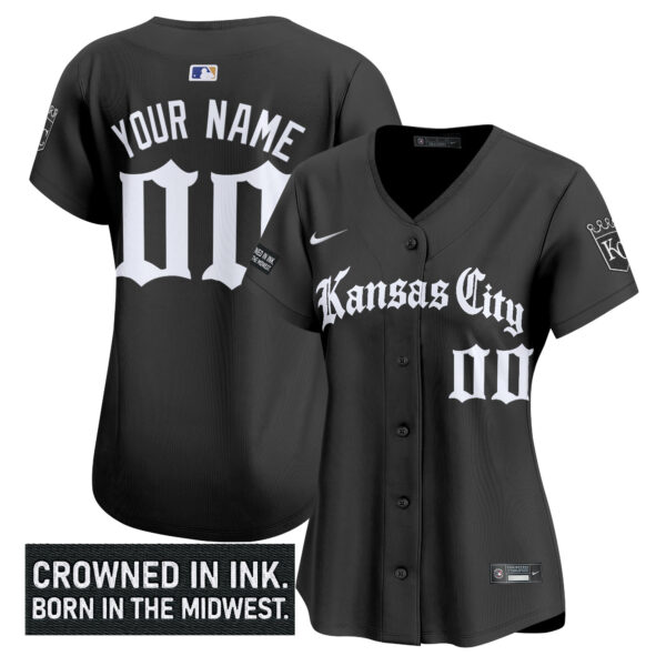 Kansas City Royals 'Gothic Crown Edition' Vapor Premier Limited Custom Jersey - All Stitched - Image 4