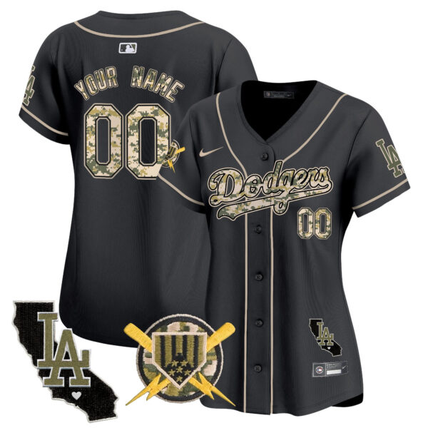 Dodgers Armed Forces Day Vapor Premier Limited Custom Jersey - All Stitched - Image 8