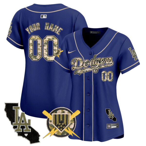 Dodgers Armed Forces Day Vapor Premier Limited Custom Jersey - All Stitched - Image 10