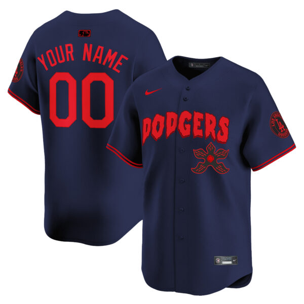 Dodgers Stranger Things Vapor Premier Limited Custom Jersey - All Stitched - Image 3