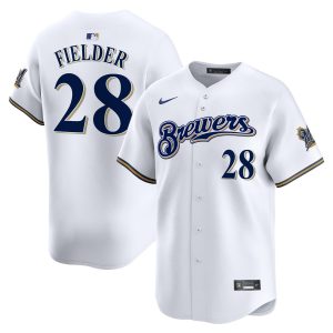 Prince Fielder Milwaukee Brewers White Jersey - All Stitched