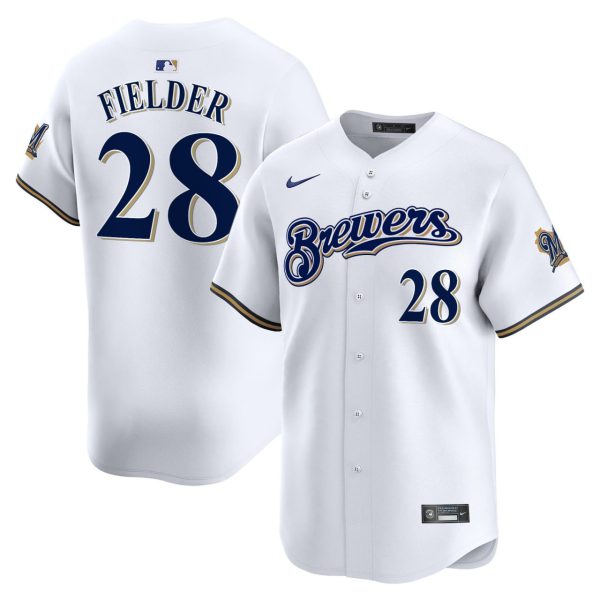 Prince Fielder Milwaukee Brewers White Jersey - All Stitched