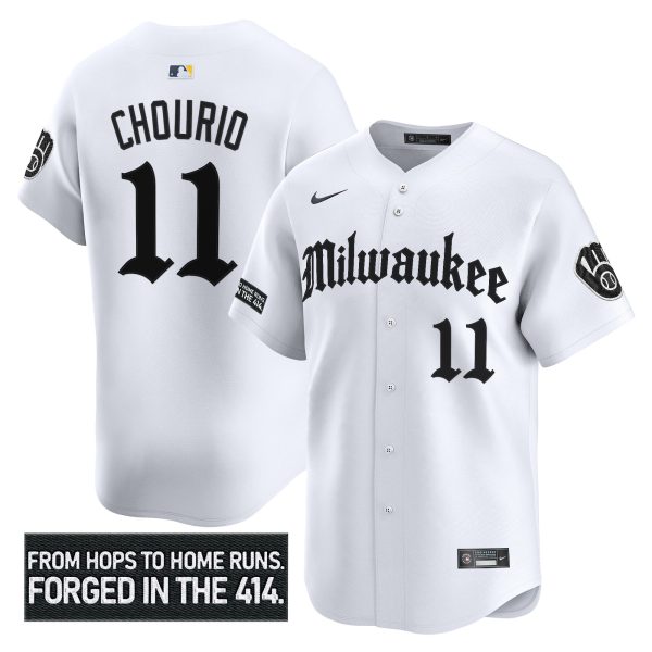 Men's Milwaukee Brewers 'Gothic 414 Shadows Edition' Vapor Premier Limited Jersey - All Stitched - Image 12