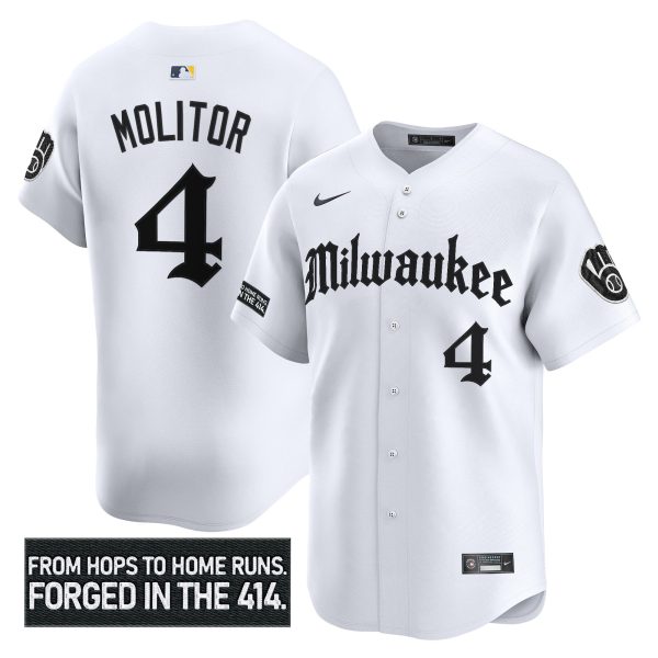 Men's Milwaukee Brewers 'Gothic 414 Shadows Edition' Vapor Premier Limited Jersey - All Stitched - Image 16