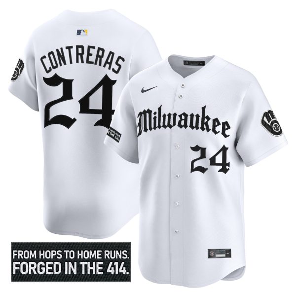 Men's Milwaukee Brewers 'Gothic 414 Shadows Edition' Vapor Premier Limited Jersey - All Stitched - Image 17