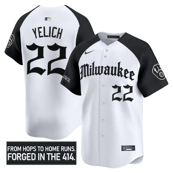 Men's Milwaukee Brewers 'Gothic 414 Shadows Edition' Vapor Premier Limited Jersey - All Stitched - Image 19