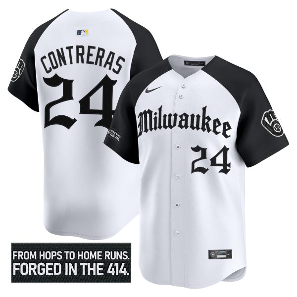 Men's Milwaukee Brewers 'Gothic 414 Shadows Edition' Vapor Premier Limited Jersey - All Stitched - Image 26