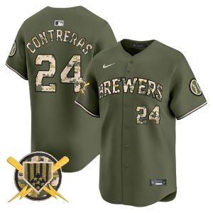 Men's Milwaukee Brewers Armed Forces Day Vapor Premier Limited Jersey - All Stitched