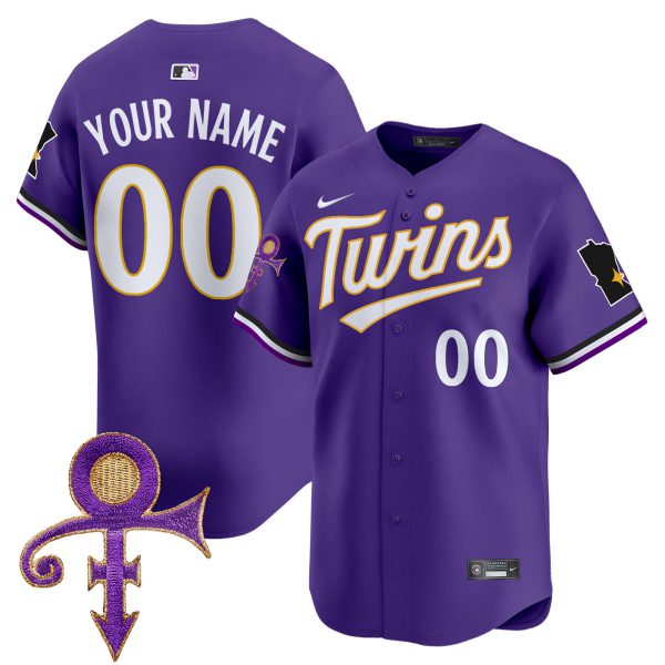 Minnesota Twins Prince Patch Vapor Premier Limited Custom Jersey V3 - All Stitched - Image 2