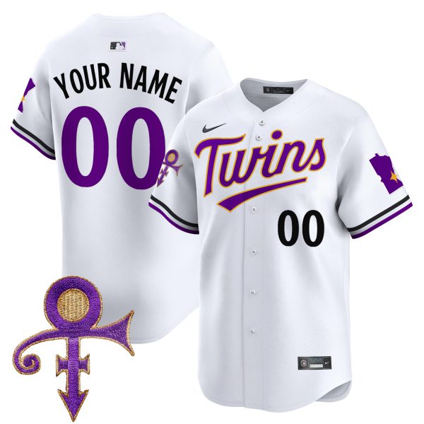 Minnesota Twins Prince Patch Vapor Premier Limited Custom Jersey V3 - All Stitched - Image 4