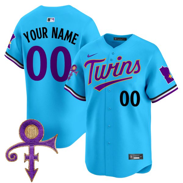 Minnesota Twins Prince Patch Vapor Premier Limited Custom Jersey V3 - All Stitched - Image 5
