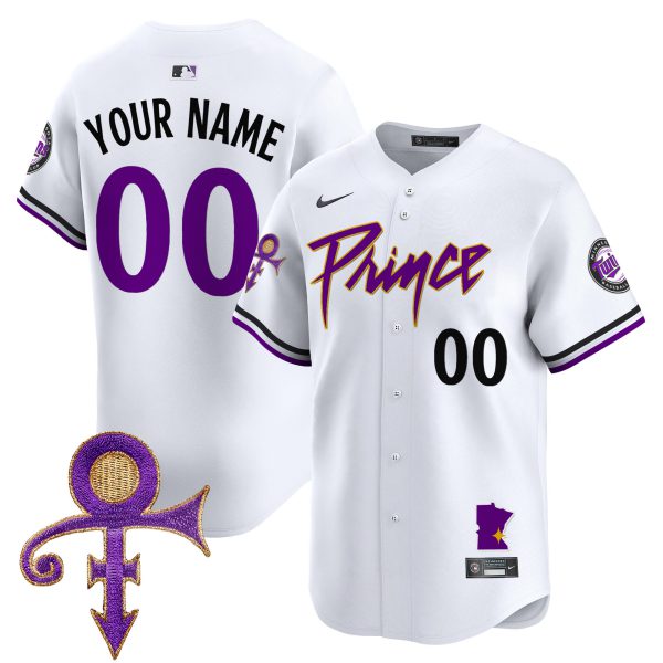 Minnesota Twins Prince Patch Vapor Premier Limited Custom Jersey V2 - All Stitched - Image 4