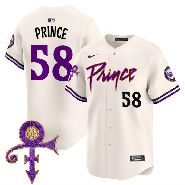 Men's Minnesota Twins Prince Patch Vapor Premier Limited Jersey - All Stitched - Image 2