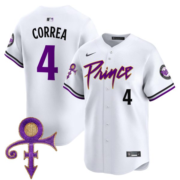 Men's Minnesota Twins Prince Patch Vapor Premier Limited Jersey - All Stitched - Image 27