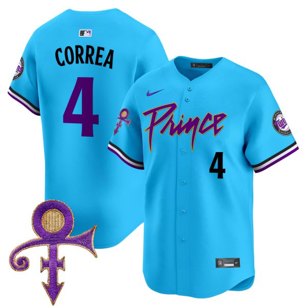 Men's Minnesota Twins Prince Patch Vapor Premier Limited Jersey - All Stitched - Image 35