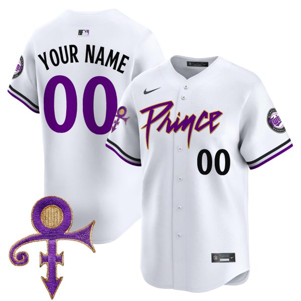 Minnesota Twins Prince Patch Vapor Premier Limited Custom Jersey - All Stitched - Image 4