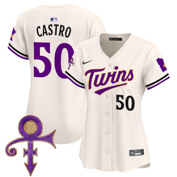 Women's Minnesota Twins Prince Patch Vapor Premier Limited Jersey V3 - All Stitched - Image 5