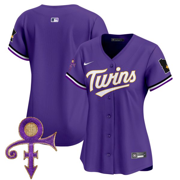 Women's Minnesota Twins Prince Patch Vapor Premier Limited Jersey V3 - All Stitched - Image 16
