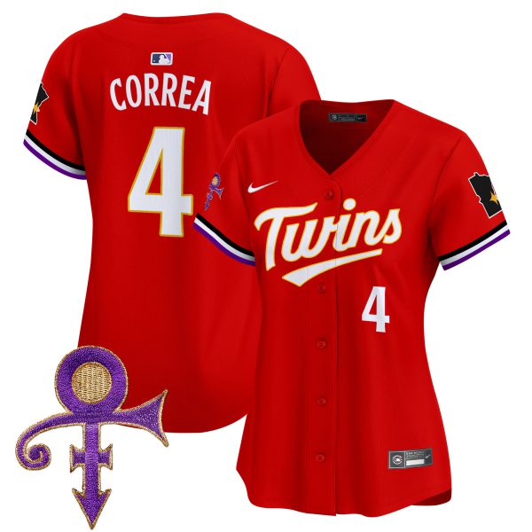 Women's Minnesota Twins Prince Patch Vapor Premier Limited Jersey V3 - All Stitched - Image 19
