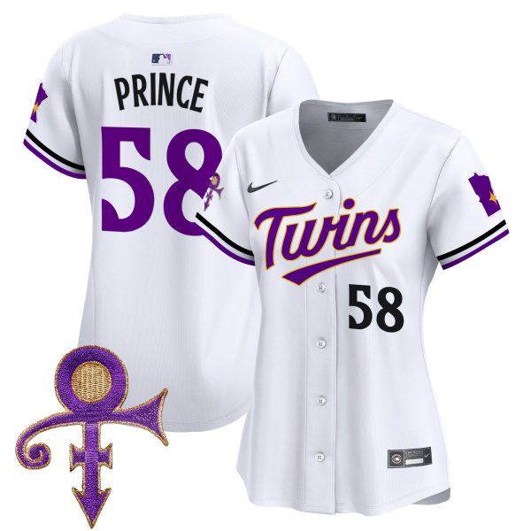 Women's Minnesota Twins Prince Patch Vapor Premier Limited Jersey V3 - All Stitched - Image 26