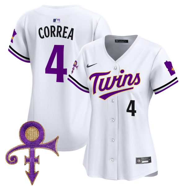 Women's Minnesota Twins Prince Patch Vapor Premier Limited Jersey V3 - All Stitched - Image 27