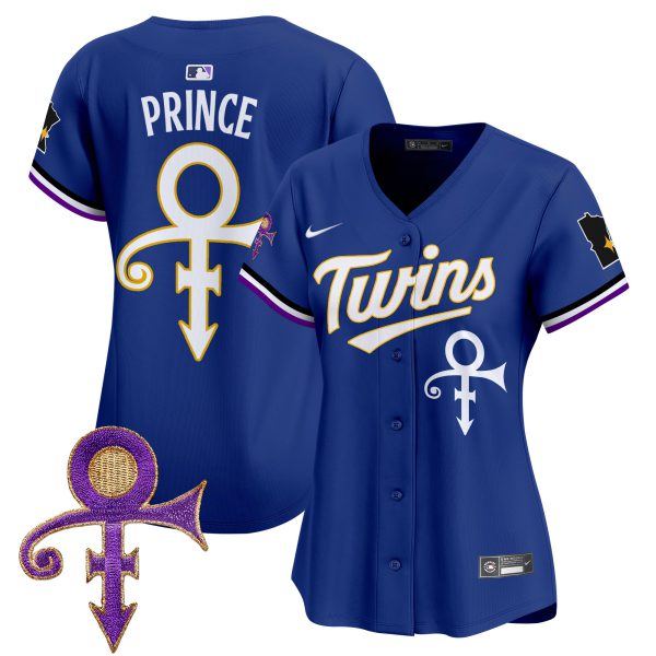 Women's Minnesota Twins Prince Patch Vapor Premier Limited Jersey V3 - All Stitched - Image 41