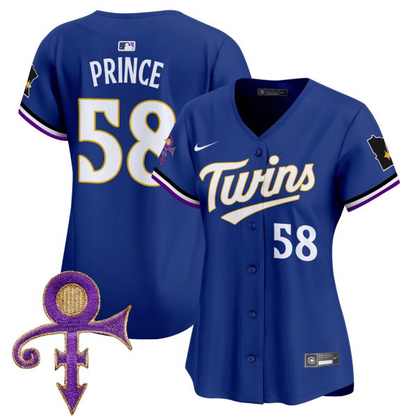 Women's Minnesota Twins Prince Patch Vapor Premier Limited Jersey V3 - All Stitched - Image 42