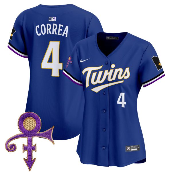 Women's Minnesota Twins Prince Patch Vapor Premier Limited Jersey V3 - All Stitched - Image 43