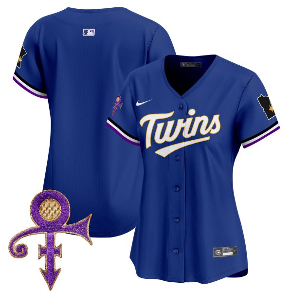 Women's Minnesota Twins Prince Patch Vapor Premier Limited Jersey V3 - All Stitched - Image 48