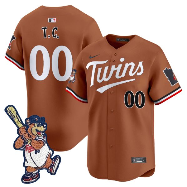 Minnesota Twins T.C. Bear Patch Vapor Premier Limited Jersey - All Stitched - Image 2